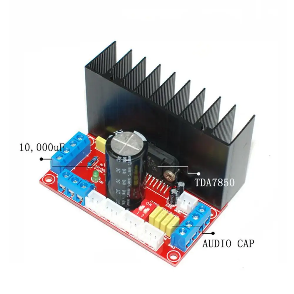 HIFI MOSFET TDA7850 4 канала домашний усилитель доска автомобильный аудио 4x50 Вт WM 032