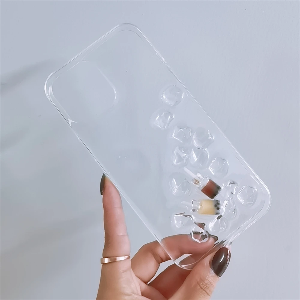 

Vya lovely 3d Summer ice Drink Wine bottle Coke phone case for iphone 1211pro 6s 7 8 plus x xr xs max se case soft back cover