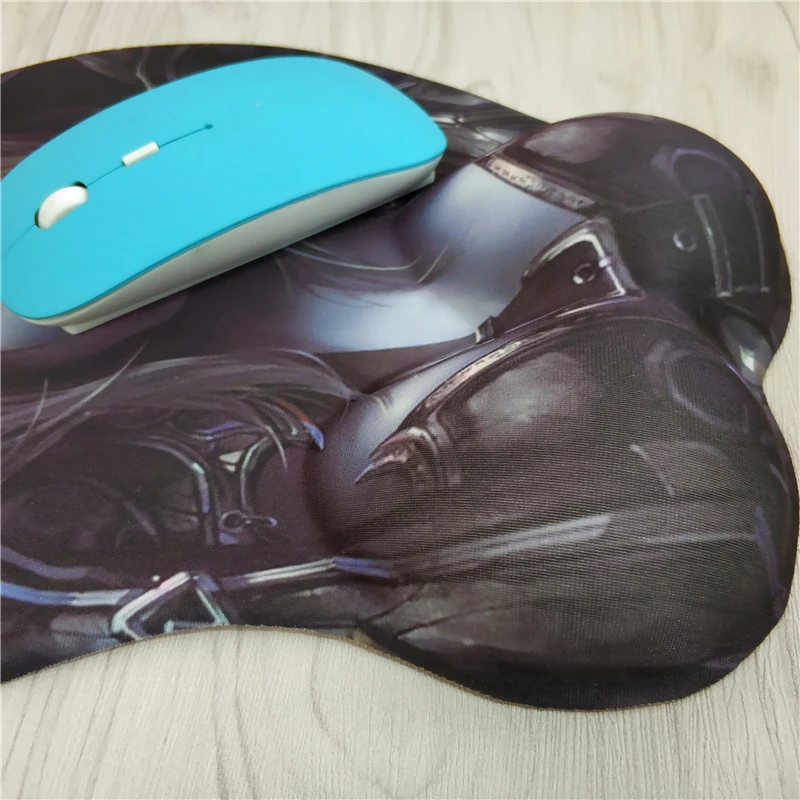 Пикантные Сильвана запястий кремнезема Мышь pad 3D мягкий прочный нескользящий