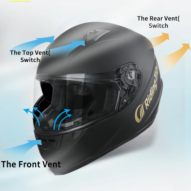 Мотоциклетный шлем унисекс-для взрослых легкий закрывающий лицо однотонный