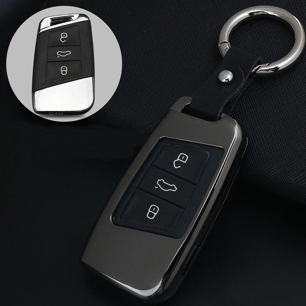 Брелок для смарт-ключей из цинкового сплава с 3 кнопками | Автомобили и мотоциклы
