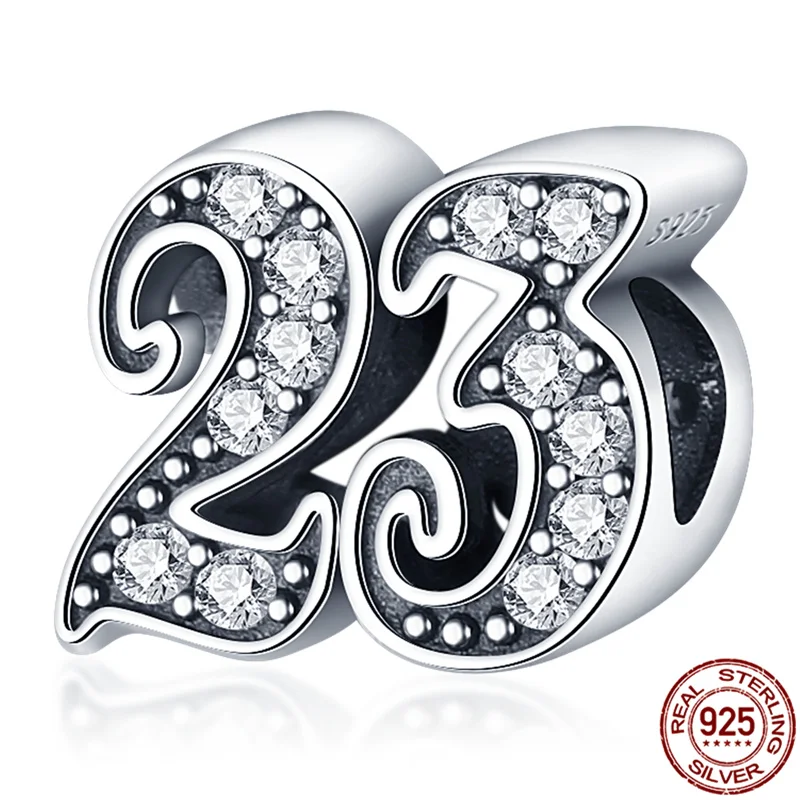 

2021 New 23 Word Bead 100% Real 925 Sterling Silver Fit Original pandora Bracelet&Bangle For Women Birthday Fashio