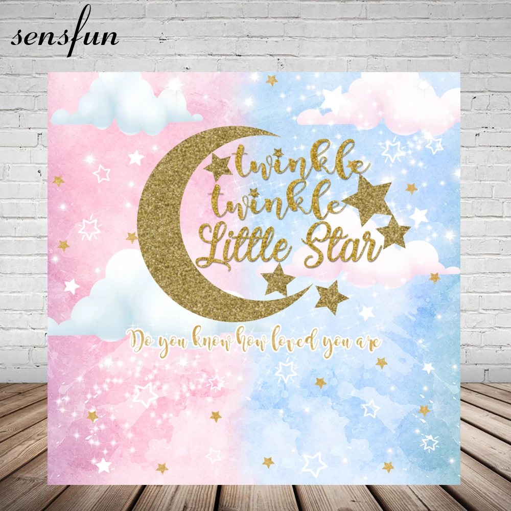 Светильник розового и синего цвета Twinkle маленькие звездами из винила ткани с