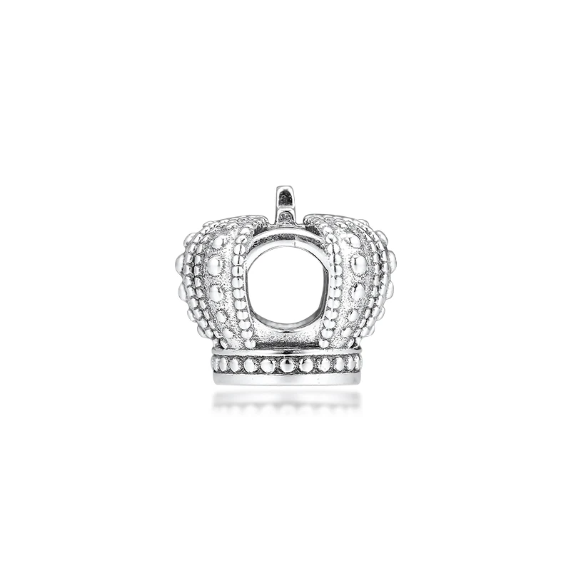 Подвеска в виде королевской короны из настоящего серебра 925 пробы металлические