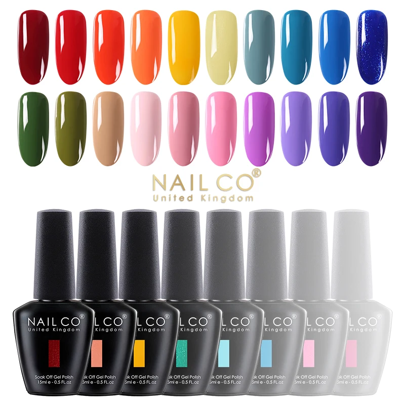 NAILCO 15 мл свежий Цвет серии UV гель для ногтей Nail Art Блеск Vernis светодиодный Гель лак