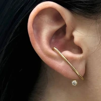 davini geometric golden clip earrings ear cuff stud rings cartilage clip earrings for women female ol jewelry mg315