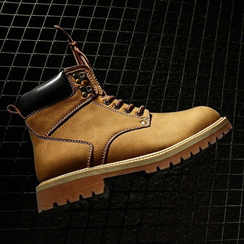 

Мужские высокие кроссовки, повседневная кожаная обувь, лоферы, черные