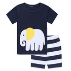 Детский пижамный комплект TUONXYE с изображением слона, пижамы для девочек, хлопковые детские пижамы, одежда для сна для мальчиков, Детские ночные костюмы