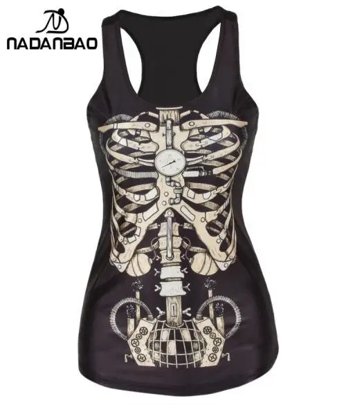 Топ женский с 3D-принтом тигра и открытой спиной на лето | Женская одежда