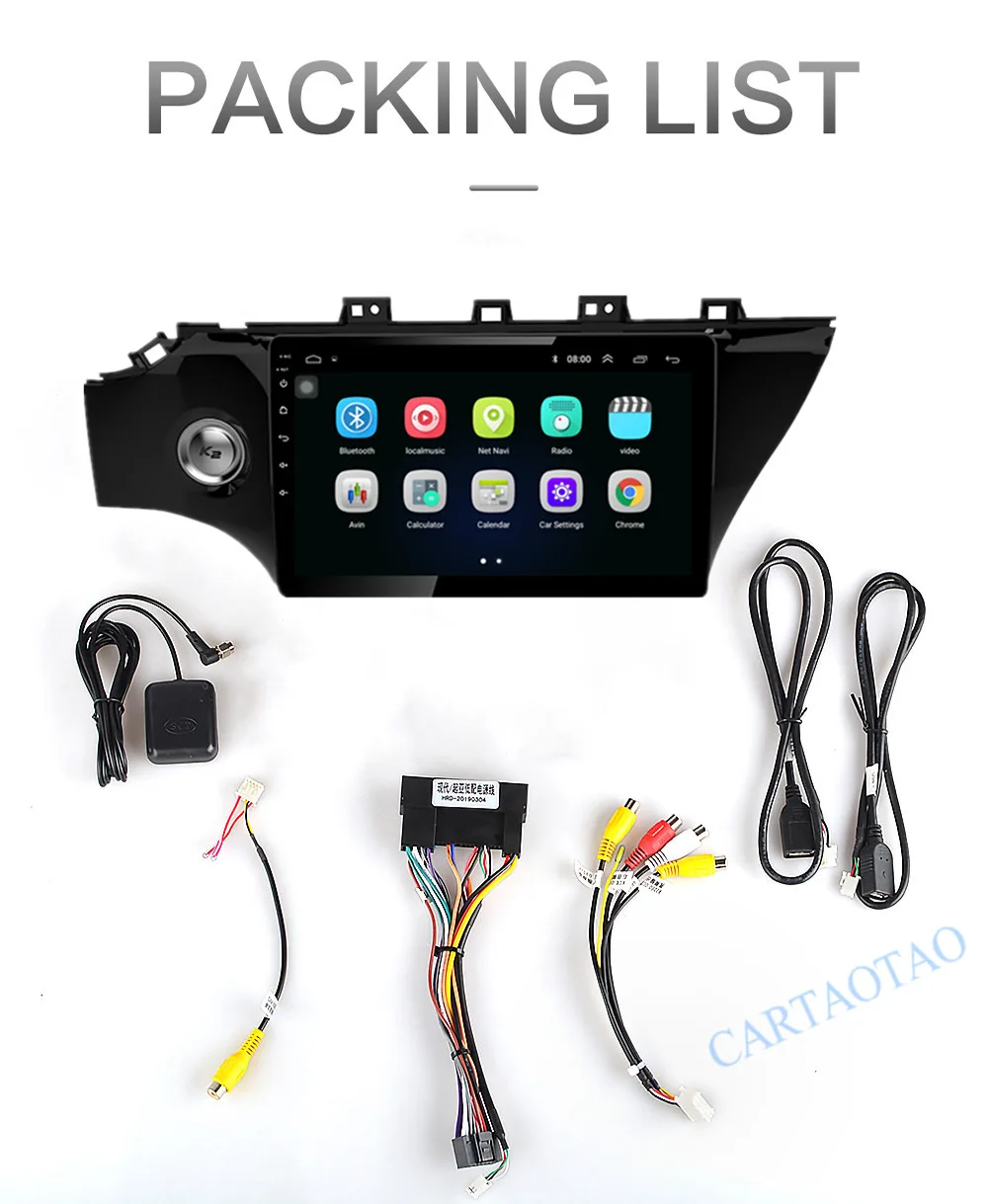 2 din Android 8,1 GO для hyundai KIA RIO 3& 4 2011 2012 2013 Автомагнитола мультимедийный плеер 2G+ 32G автомобильное радио