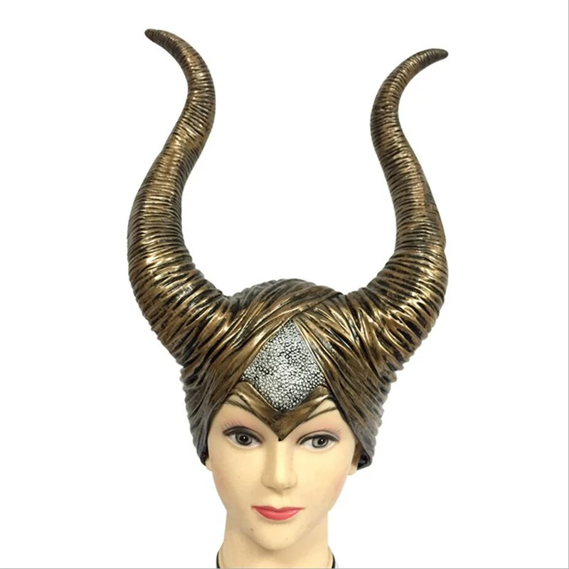 Модная маска Maleficent из натурального латекса малефикантные рога Взрослые женщины