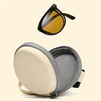 fashion foldable protection and ultra light portable glasses sunscreen sunglasses women man vintage round frame sunglasses uv400