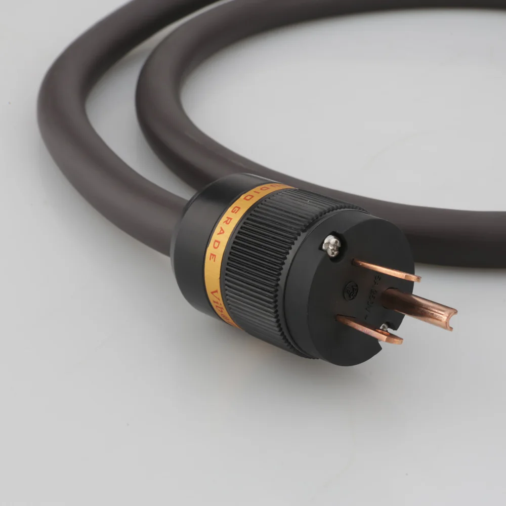 viborg vp1606 ofc risr 6mm square us hifi power cable with us pure copper power plug audiophile free global shipping