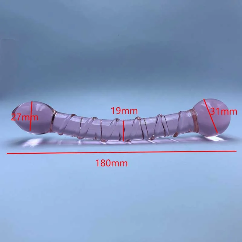 Розовый Стекло вибратор реалистичный мягкий хороший сильный удар сексуальные