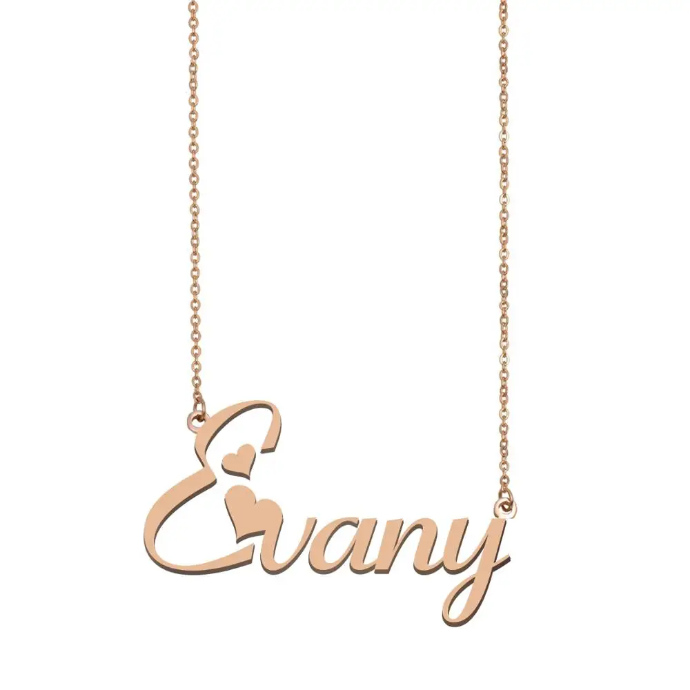 

Evany Name Necklace , Custom Name Necklace for Women Girls Best Friends Birthday Wedding Christmas Mother Days Gift