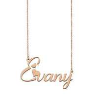 evany name necklace custom name necklace for women girls best friends birthday wedding christmas mother days gift