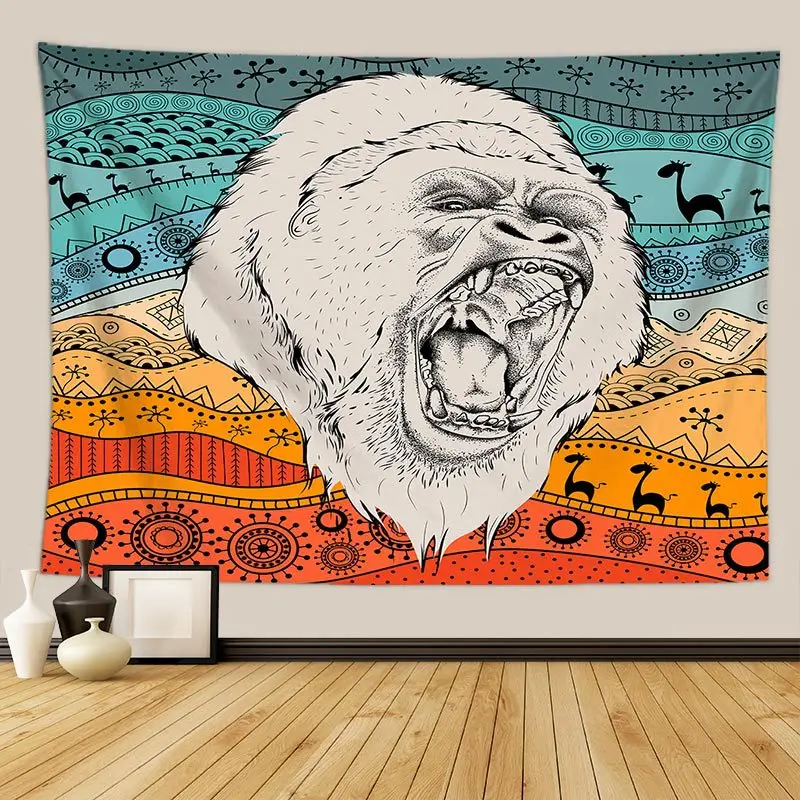 

deer wall cloth tapestries polyester fabric wall cloth drop shipping boho wall hanging blanket nordic decor