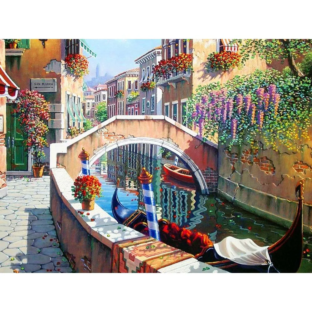 Алмазная вышивка Дом мечты сделай сам алмазная живопись галька круглая дрель