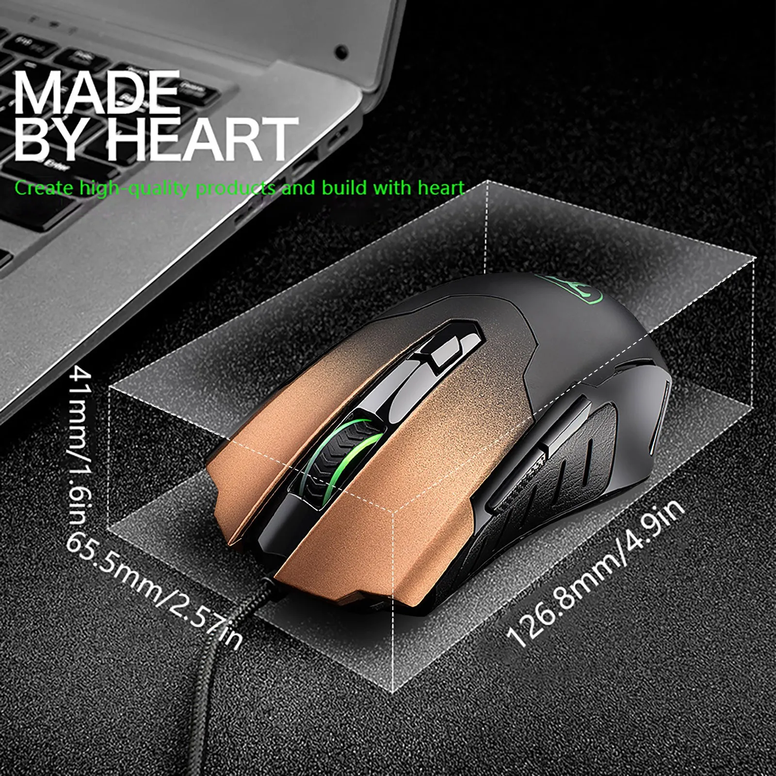 

T11 Anti-Sweat Wired Gaming Essential Game Auxiliary Button Gaming Mouse