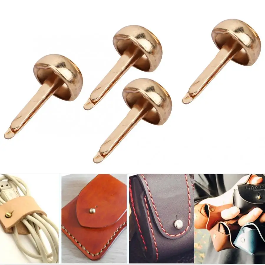 100 шт. заклепки из цинкового сплава 8 мм Форма гриба DIY украшения для сумки обувь