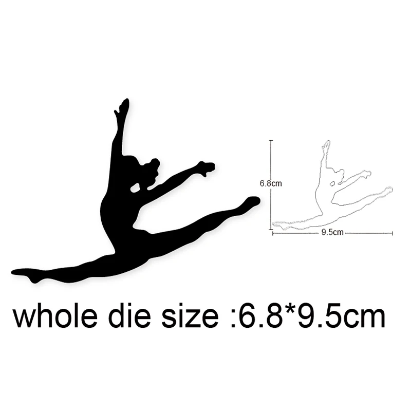 

2021 New Metal Dies Dancing Ballet Girl Cutting Dies Stencils dies for DIY Scrapbooking Album Card Embossing Die Cuts craft dies