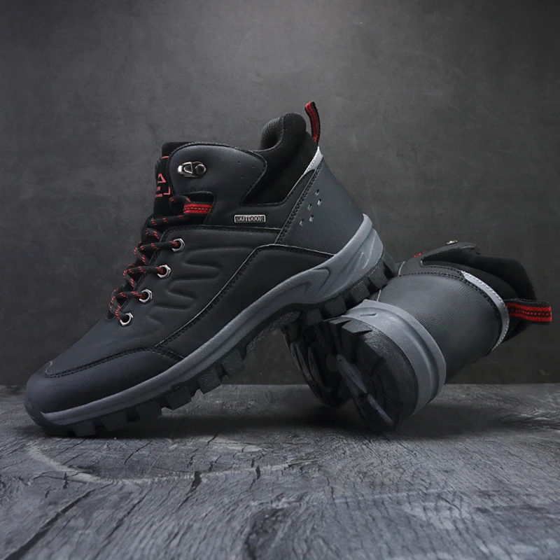 

Men Boots Winter Shoes Men Footwear Warm Fur Snow Boots Ankle Botas Hombre Winter Boots For Men Plush Winter Sneakers Plus Size