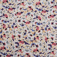 new cartoon panda cotton fabric for home decoration curtain shopping bag schoolbag diy sewing material by the yard