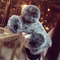 Furry Fluffy Case For iPhone Mini Pro Max 2020 Plus Max Warm Soft Bunny Hair Plush Phone Cover