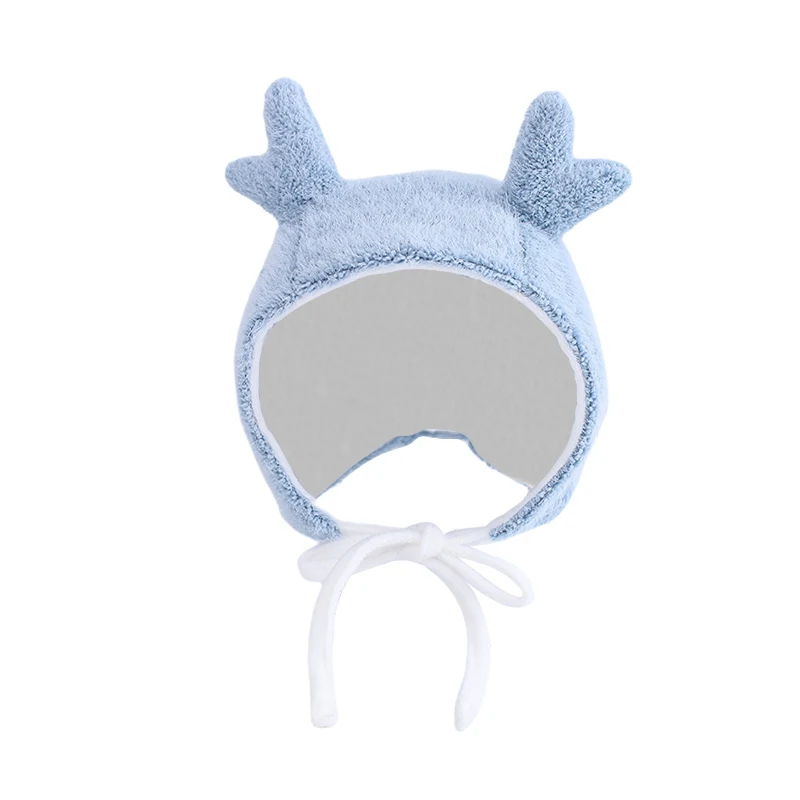 

Autumn Winter Cap Baby Antlers With Ear Cotton Warm Newborn Accessories Infant Toddler