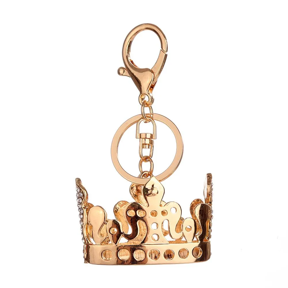 Брелок в виде короны милый брелок для ключей женщин (я тебя люблю) креативная цепь