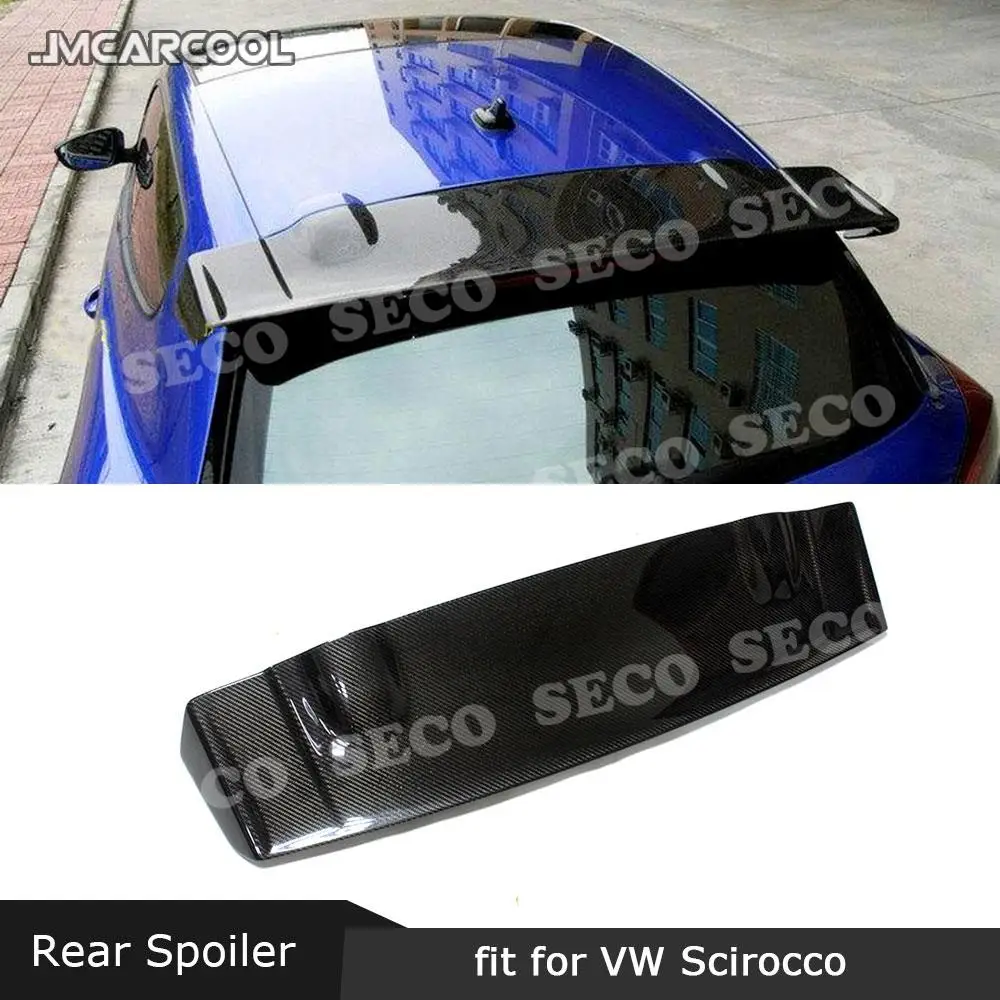 

For Volkswagen VW Scirocco Spoiler 2009-2017 Carbon Fiber / FRP Rear Roof Spoiler Window Tail Wings Car Styling