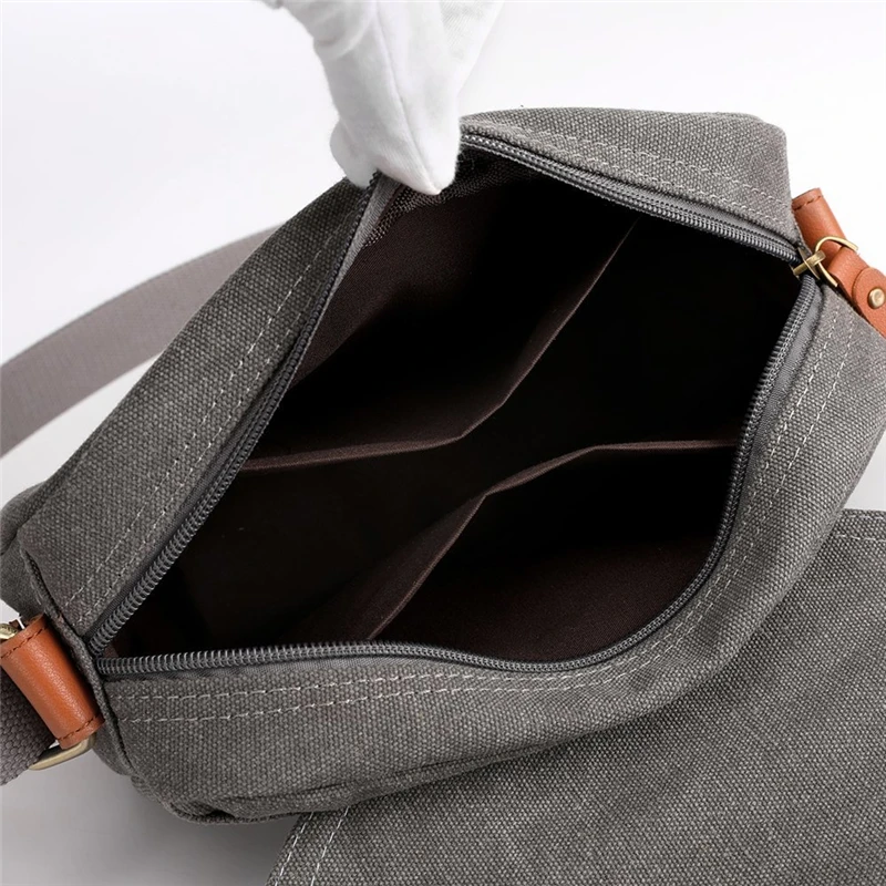 

High-quality Canvas Small Shoulder Bag Women Fashion Simple Solid Ladies Crossbody Messenger Bags 2021 Designer Summer New Items