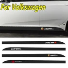 2 шт., полосы на боковые двери автомобиля для Volkswagen CC Polo T5 6R Golf MK7 MK5 MK6 Passat Touran Jetta Scirocco Tiguan Transporter