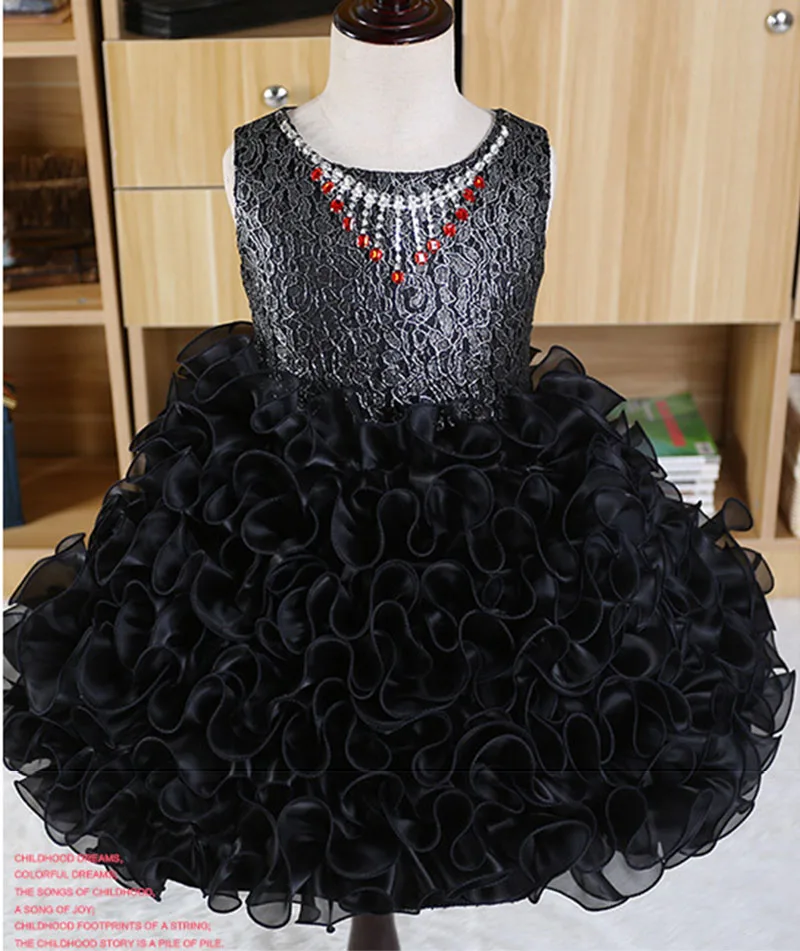 Sequin Gorgeous Necklace Girls Occasion Dress Up Costume for Kids Knee Length Black Pink Blue Party Girl | Детская одежда и обувь