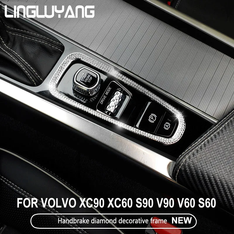 Автомобильные аксессуары ручной тормоз Алмазная декоративная рамка для Volvo S90 v90-/ xc60/- xc90