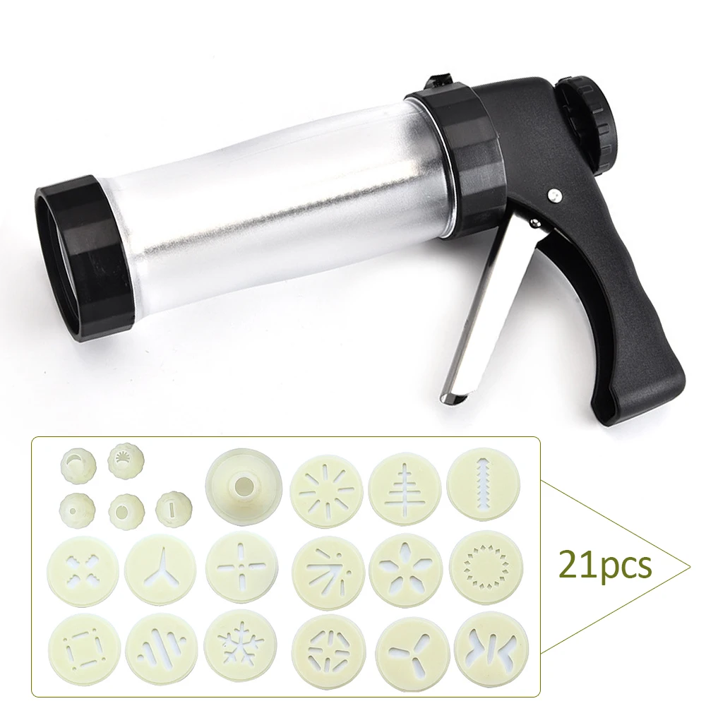 

22PCS Cake Cream Decorating Gun Set Nozzles Flower Piece Suit Pastry Cookie Biscuit Dessert Extruder Kitchen Baking DIY Tools