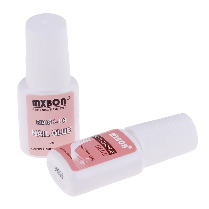 

Nail Care Tools 7g Fast Drying Nail Glue for False Nails Glitter Acrylic Decoration with Brush False Nail Tips Design Faux