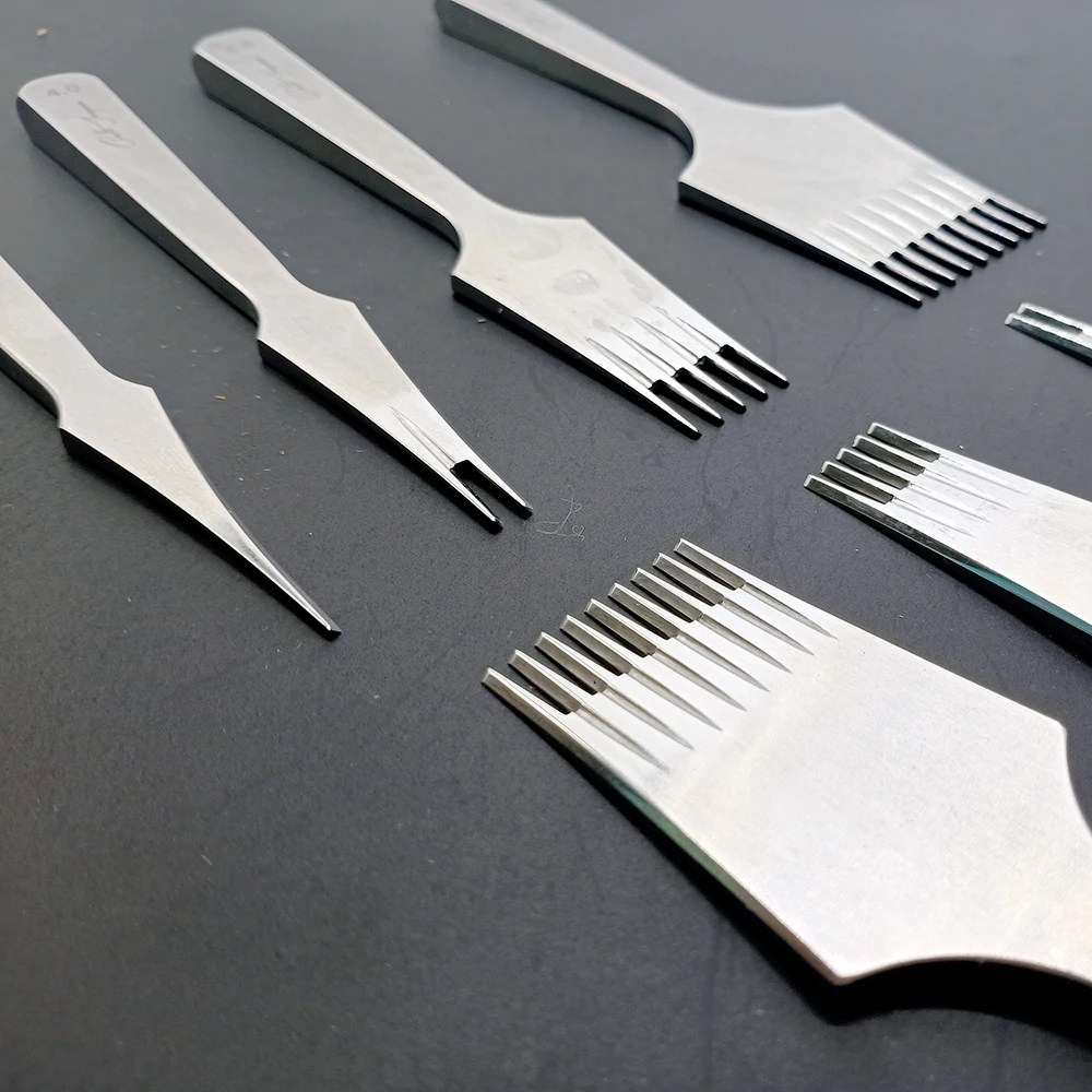 Jayme долото для кожи французский Стиль укалывание Утюг Sharp кожа перфорационный