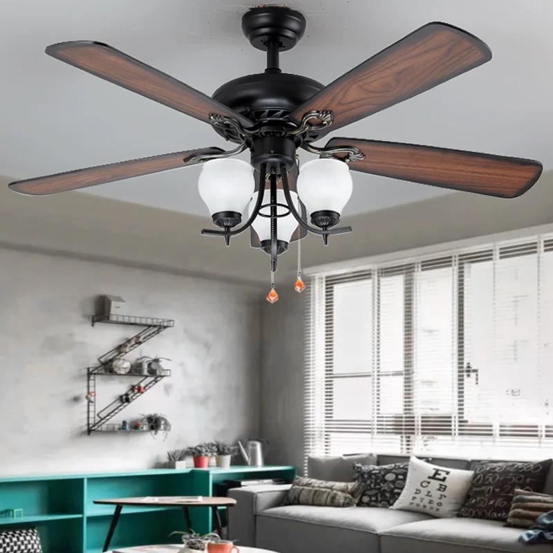 Светодиодный потолочный вентилятор Ventilador De Techo Стекло люстры-вентиляторы в