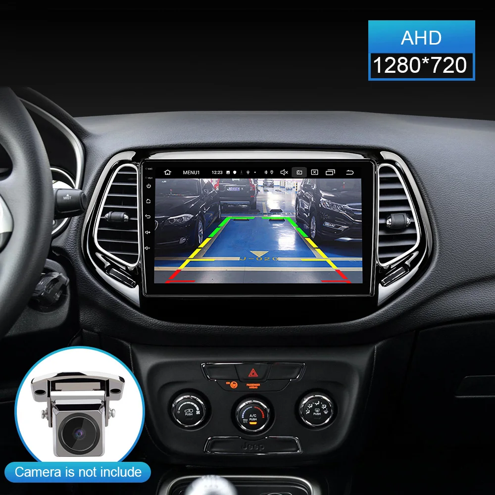 Автомобильное радио ISUDAR для Jeep Compass 2 MP 2016 2017 2018 din Android 9 Авторадио мультимедийный