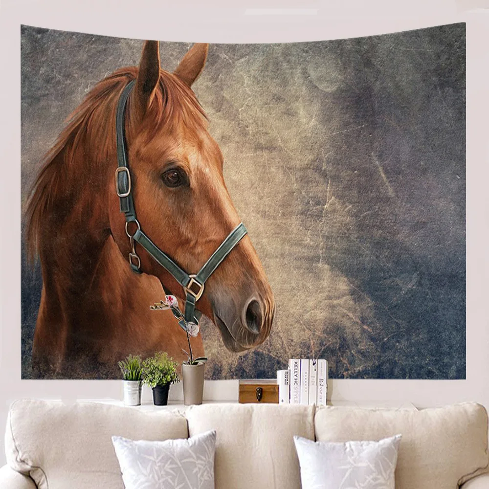 Настенный Гобелен Pentium с принтом лошадей гобелен в стиле хиппи картина маслом