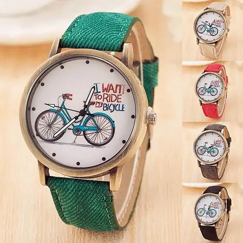Женские наручные часы orologio donna повседневные с круглым циферблатом и тканевым