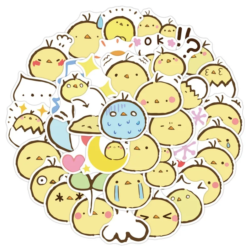 

40pcs cute Chickens animall Stickers,Handbook scrapbooking Literature and Art Characters Decoration Mobile phone stickers