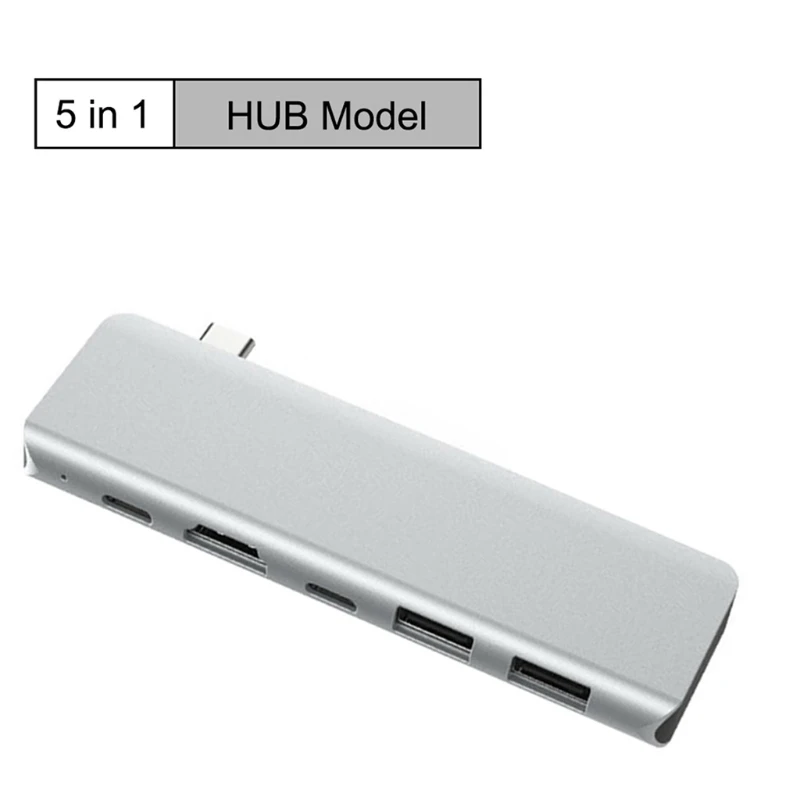 

USB 3.0 Hub Multi USB Splitter 5 Ports Multiple Expander No Driver Required Plug and Play, for PC Laptop, Mac, U Disk
