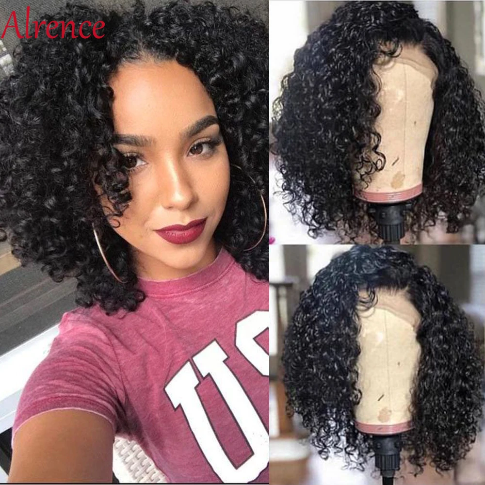 Боб кружевные передние парики для черных женщин короткие из человеческих волос