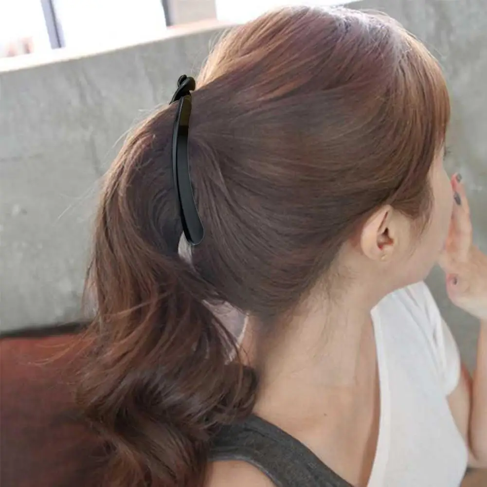1 шт. черная круглая Заколка-банан 11 см Женская резинка в Корейском стиле модная