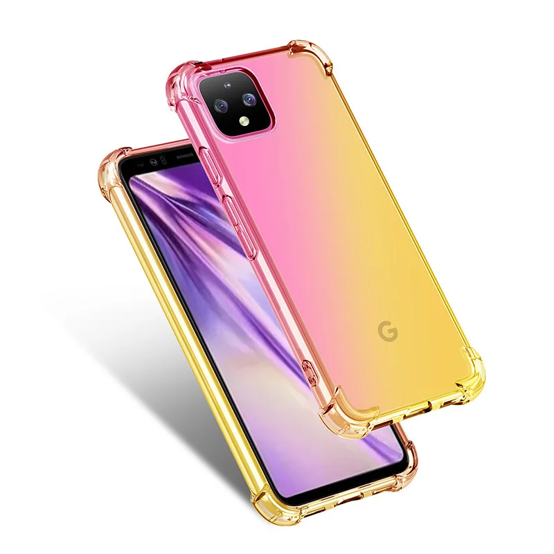 Чехол для телефона с градиентом Google Pixel 4 4XL мягкий силиконовый чехол из ТПУ