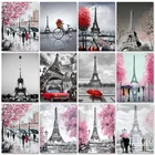 Gatyztory масло Краски ing по номерам башня декорации 60x75cm Краски для рисования Краски по номерам на холсте Пейзаж Безрамное Hom