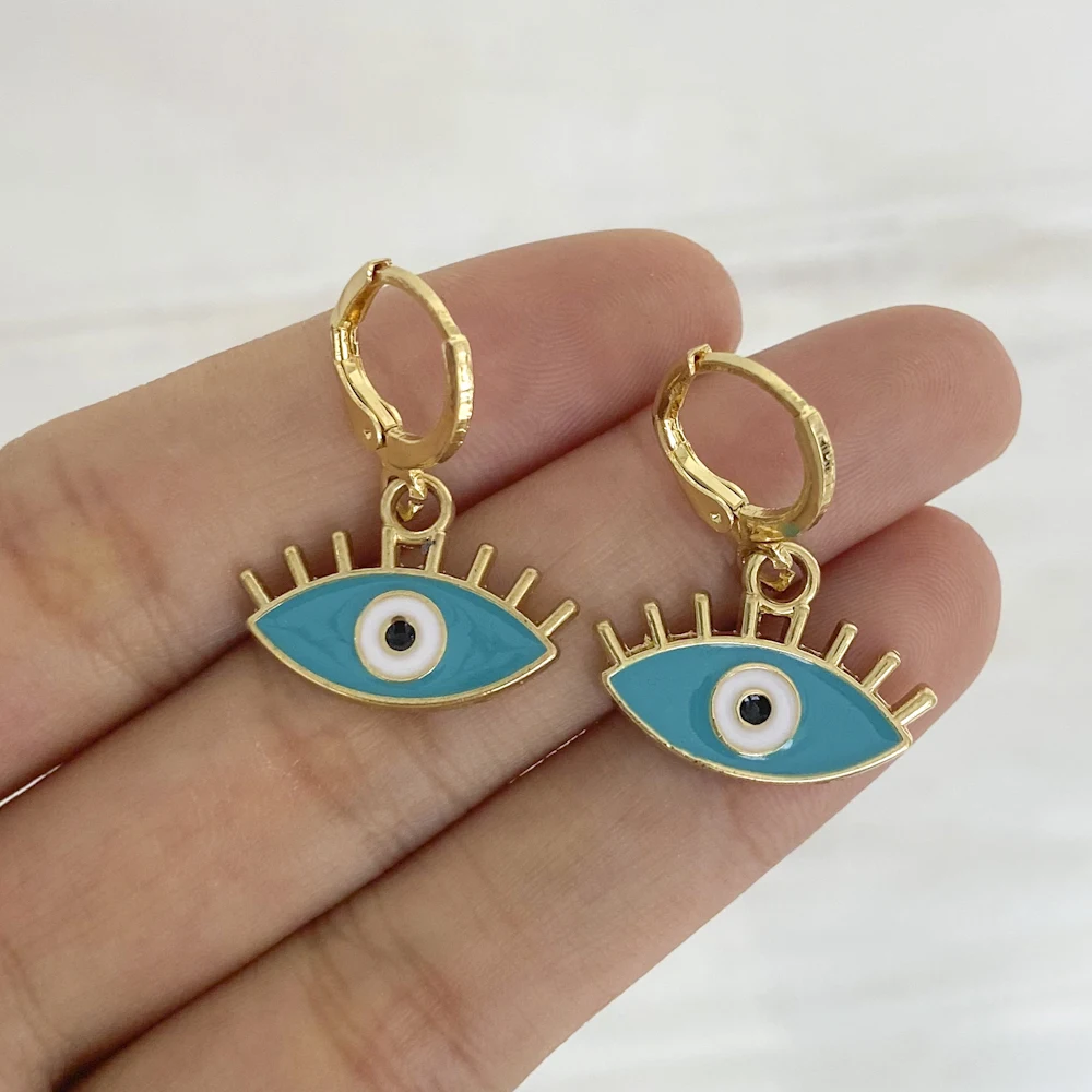 Модные яркие эмалевые серьги в стиле INS Lost Lady креативные популярные капающие