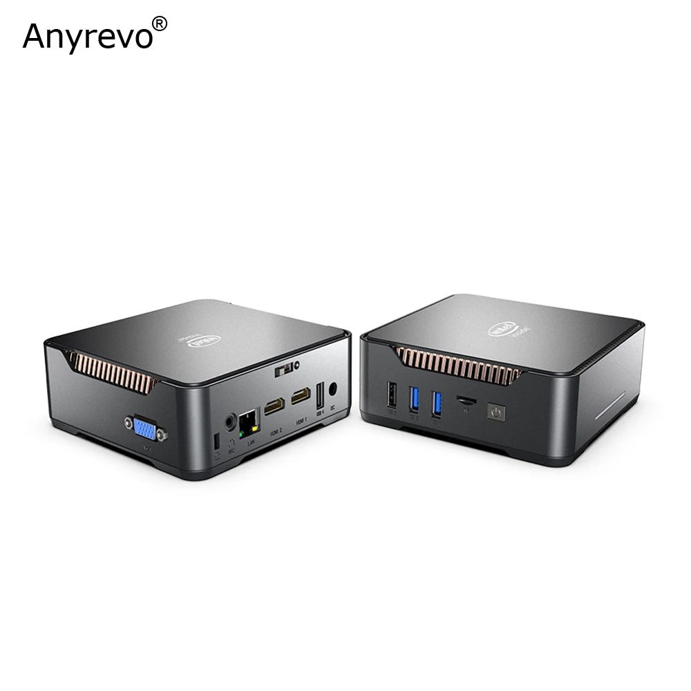 4k quad core mini pc intel celeron j3455 windows 10 with 4gb 6gb 8gb ram 64gb 128gb 256gb 512gb rom 2 hdmi vga triple display free global shipping